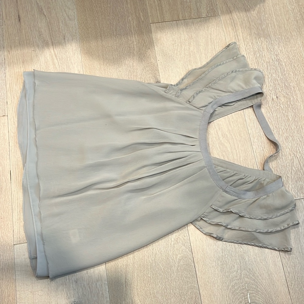 Gray/silver tank top